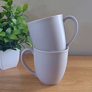 NORITAKE Colorwave Sand 12oz Stoneware Mug with Matte Finish, Set of 2